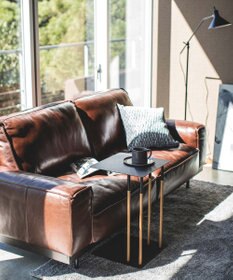 tower 差し込みサイドテーブル プレーン  ブラック