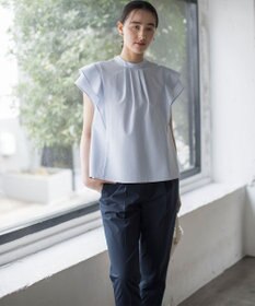 組曲 【前後着用可】ドライタッチダブルフレア ブラウス