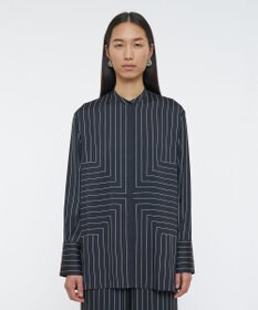 JOSEPH ジオメトリック アニメーション　ロングスリーブブラウス