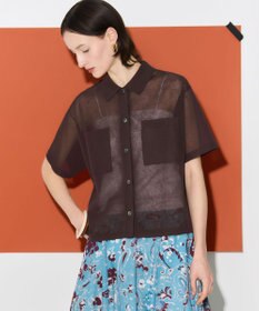 23区 L 【先行予約/見上愛さん着用/WEB&一部店舗限定カラーあり】シアー ポロニット