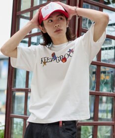 WEGO 【ユニセックス着用ITEM/機能T】接触冷感モチーフ刺繍グラフィックT（SS）
