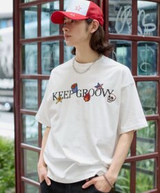 WEGO 【ユニセックス着用ITEM/機能T】接触冷感モチーフ刺繍グラフィックT（SS）
