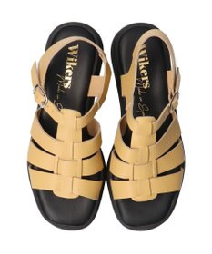 INTER-CHAUSSURES 【Wikers】ソフトスクエアトウ厚底グルカサンダル