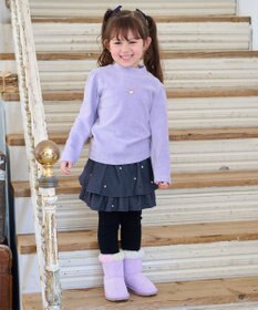 ANY KIDS ハイネック長袖カットソー