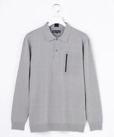 23区GOLF 【MEN】長袖ニットポロシャツ ホールガーメント