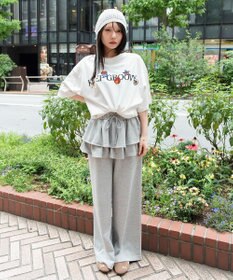 WEGO 【ユニセックス着用ITEM/機能T】接触冷感モチーフ刺繍グラフィックT（SS）