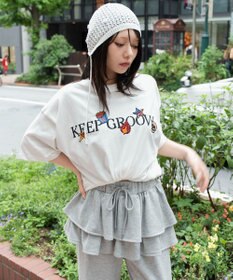 WEGO 【ユニセックス着用ITEM/機能T】接触冷感モチーフ刺繍グラフィックT（SS）