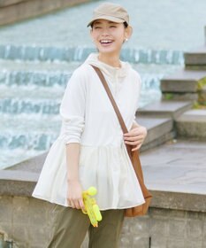 UNFILO 【ZIP!放映】 ラッシュガード ペプラムフーディ