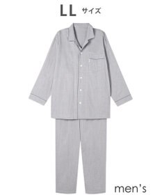 ワコール／睡眠科学 パジャマ 長袖 長ズボン 綿100%(本体) 三重ガーゼ メンズ YGX568 睡眠科学／ワコール