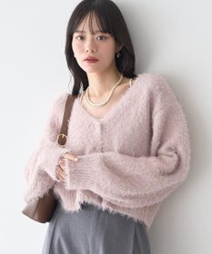 earth music&ecology ミックスカラーラメニットカーディガン