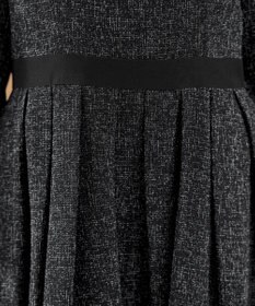 Tiaclasse 【洗える】配色パイピングフレアワンピース