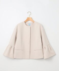 組曲 S 【KUMIKYOKU NAVY】コンフォータブルドレープ フレアスリーブジャケット