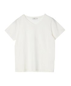 earth music&ecology ＶネックＴシャツ（汗じみ防止）