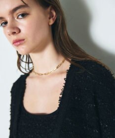 GRACE CONTINENTAL ラメツイードニットカーディガン