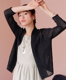 Tiaclasse L 【小倉優子さん着用・UVケア・接触冷感】ショートトッパーカーディガン