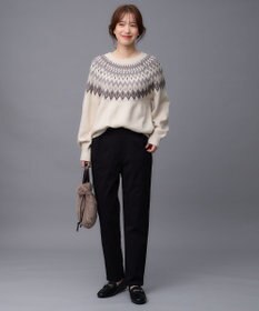 ANY 【ストレッチ/ガードル効果/裏起毛/ウエストゴム】大人の7daysウォームタッチパンツ