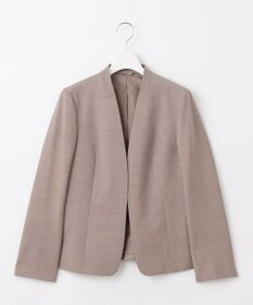 J.PRESS LADIES L 【セットアップ対応】BAHARIYE PINHEAD ノーカラー ジャケット