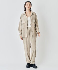 UNFILO MENS 【男女兼用】リラックス コーデュロイ ギャザーパンツ