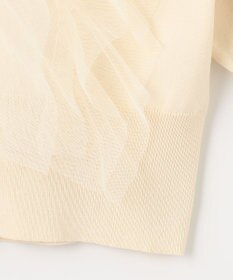 Feroux 【美人百花7月号掲載】チュールコンビパフスリーブ ニット