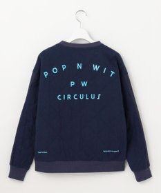 PW CIRCULUS 【裏地付き/防寒】【WOMEN】キルティングスエットプルオーバー