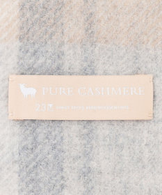 23区 【VERY掲載】カシミヤ チェック ストール