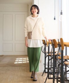 ANY 【吸湿発熱】any HEAT ワイドパンツ