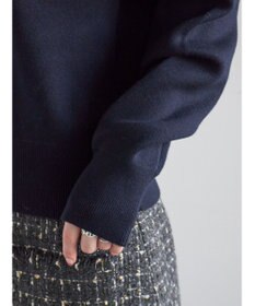 Te chichi ラメフェザーデコラカラーニット