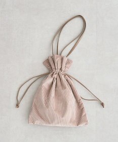 Green Parks ａｎｄｍｉｋｋａ．ラメベロアプリーツ巾着バッグ