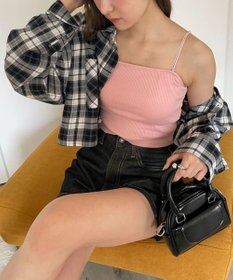 WEGO チェックショートシャツ