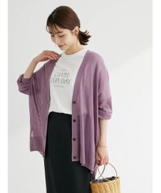 Green Parks 接触冷感シアーニットカーディガン