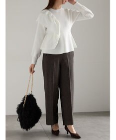 Te chichi アシンメトリーフリルニット《2025winter catalog item》