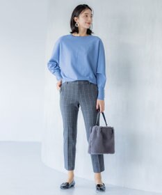 組曲 L 【洗える・WEB限定】2WAYウォームストレッチ テーパードパンツ