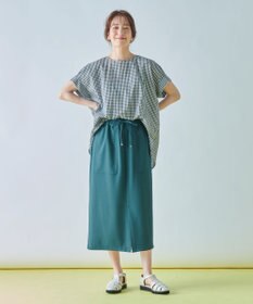 ANY 【接触冷感/UVケア/ウエストゴム/洗濯機可能】イージケアタイトスカート