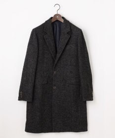 JOSEPH ABBOUD 【キングサイズ・尾州産カシミヤブレンド×アルパカ混素材】カシミヤブレンドアルパカヘリンボン チェスターコート
