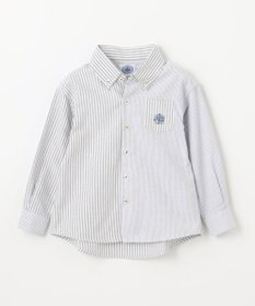 J.PRESS KIDS 【100-130cm】オックスフォード ストライプコンビシャツ