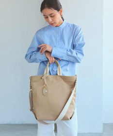 TOPKAPI 【TREASURE TOPKAPI】ストライプハンドル ナイロン 縦型 2way トートバッグ A4対応