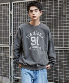 WEGO 【ユニセックス着用ITEM】ピグメントグラフィックプルオーバー