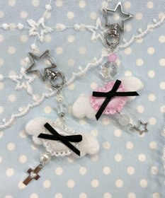 WEGO リボンエンジェルキーホルダー