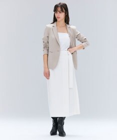 BEIGE， 【セットアップ対応・洗える・BAILA 11月号掲載】ZEPHYR / ウールライクアシンメトリープリーツスカート