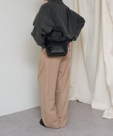 russet レザー2WAYミニトートバッグ(CE-1664)