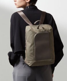 Y'SACCS ナイロン×リサイクルレザー　コンビマルチリュック