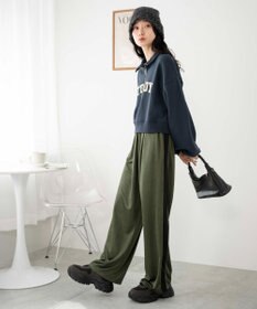 WEGO ハーフジップショートスウェット