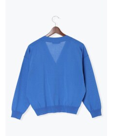 Te chichi 14G綿ポリVネックカーディガン