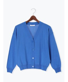 Te chichi 14G綿ポリVネックカーディガン