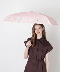 MOONBAT 【WEB限定/一級遮光99.99%】晴雨兼用折りたたみ日傘 ポール&ジョー(PAUL & JOE ACCESSOIRES)クリザンテーム/バイカラー 雨の日OK 遮熱 簡単開閉 UV 晴雨兼用