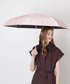 MOONBAT 【WEB限定/一級遮光99.99%】晴雨兼用折りたたみ日傘 ポール&ジョー(PAUL & JOE ACCESSOIRES)クリザンテーム/バイカラー 雨の日OK 遮熱 簡単開閉 UV 晴雨兼用