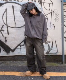 WEGO 【ユニセックス着用ITEM/MLサイズ展開】コーデュロイシャツジャケット