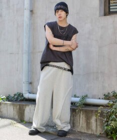 WEGO 【ユニセックス着用ITEM】ブリーチダメージアップリケノースリーブ