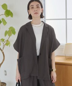 WEGO 【ANGIE VINTAGE】接触冷感半袖ジャケット