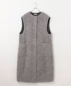 #Newans ロングコクーンファーベスト